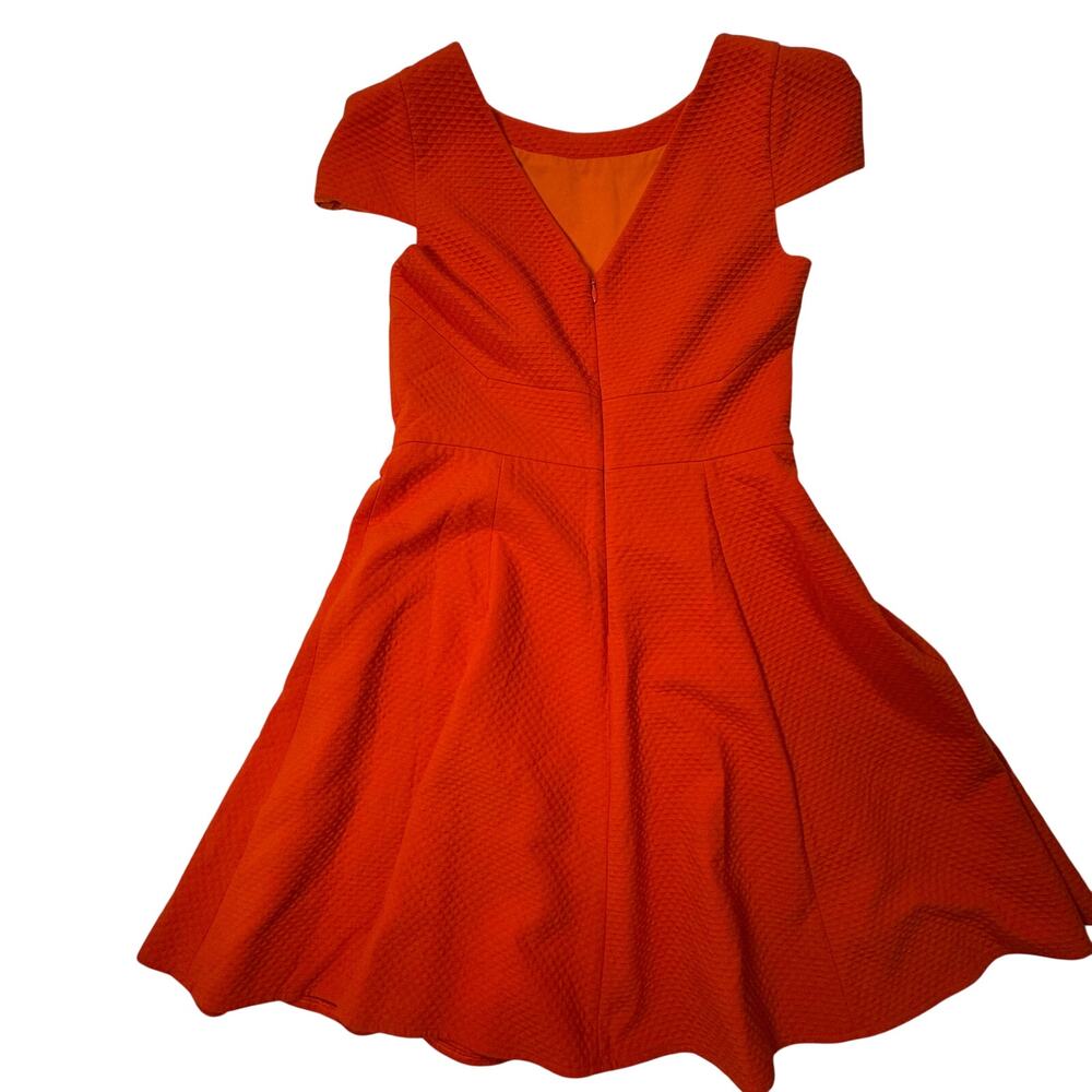 4C Brenta Orange Dress Women's 2 Anthropologie Dopamine Wedding Guest Euro Vacay - Picture 3 of 16